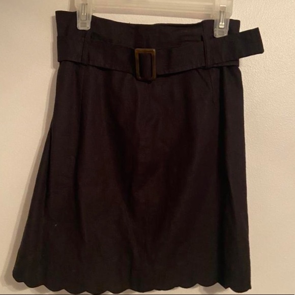 Black Urban Outfitters Skirt with Tortoise Shell Buckle - Picture 2 of 4